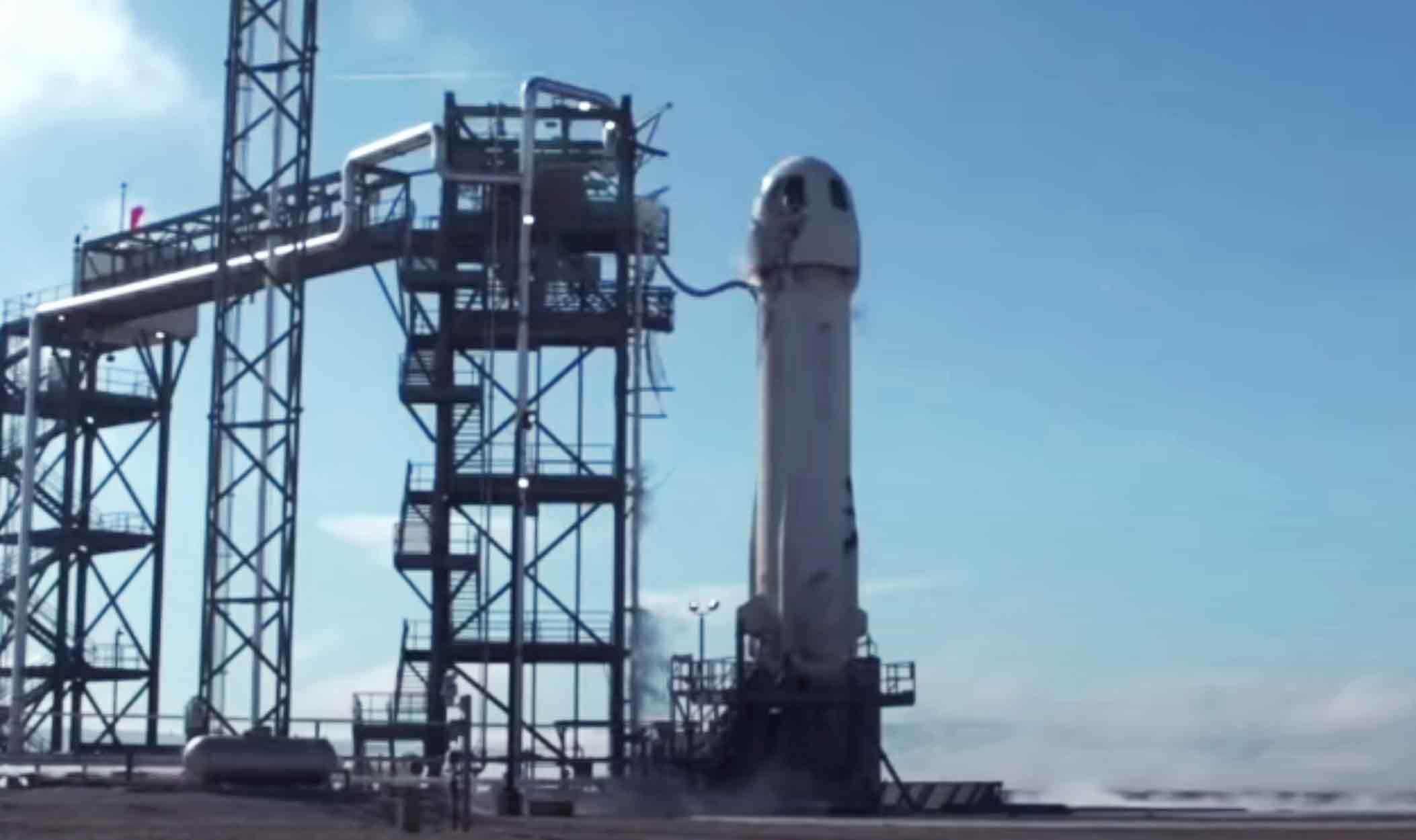 Michael Strahan launch on Blue Origin