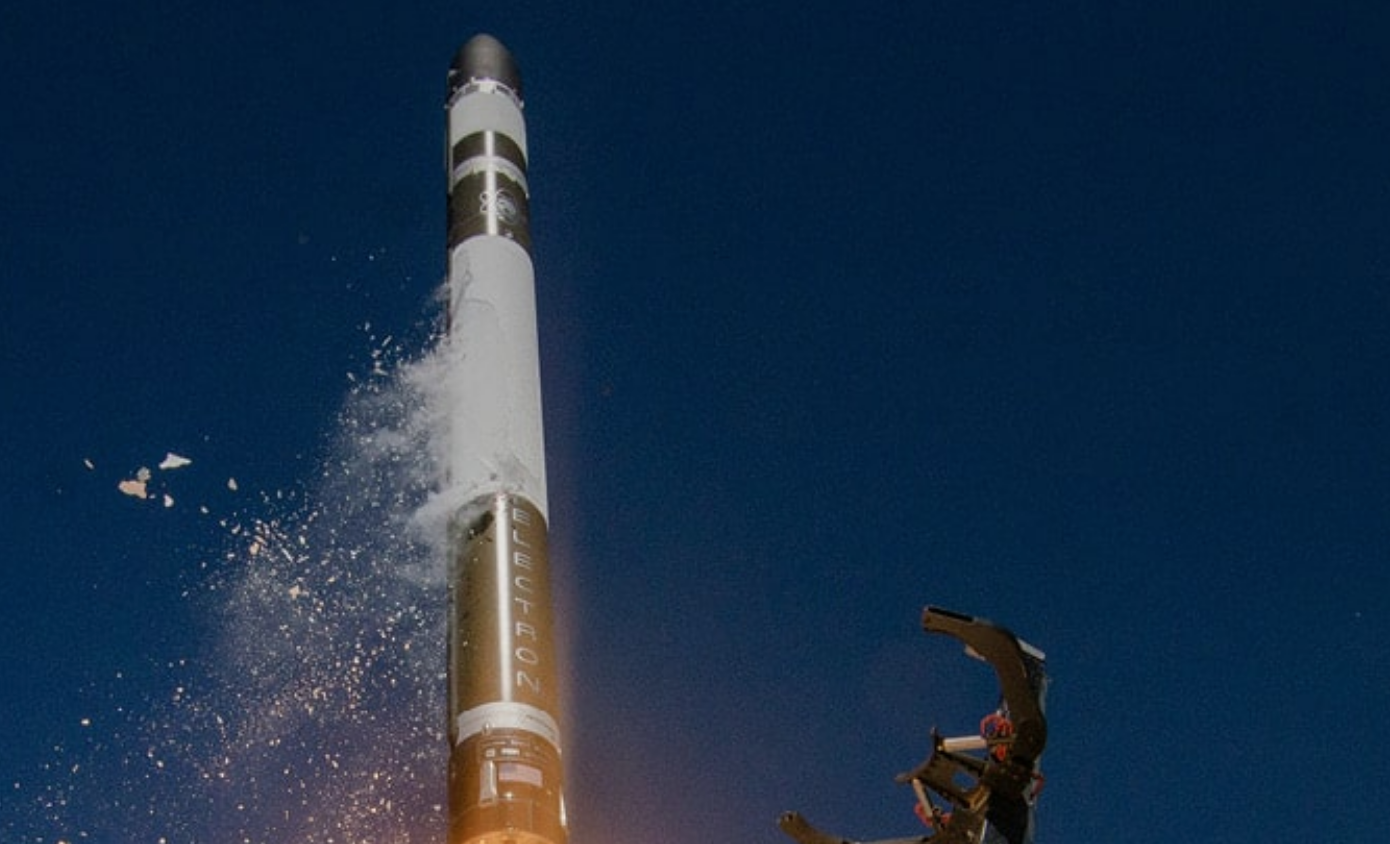 Rocket Lab Stage Capture South Pacific Coast